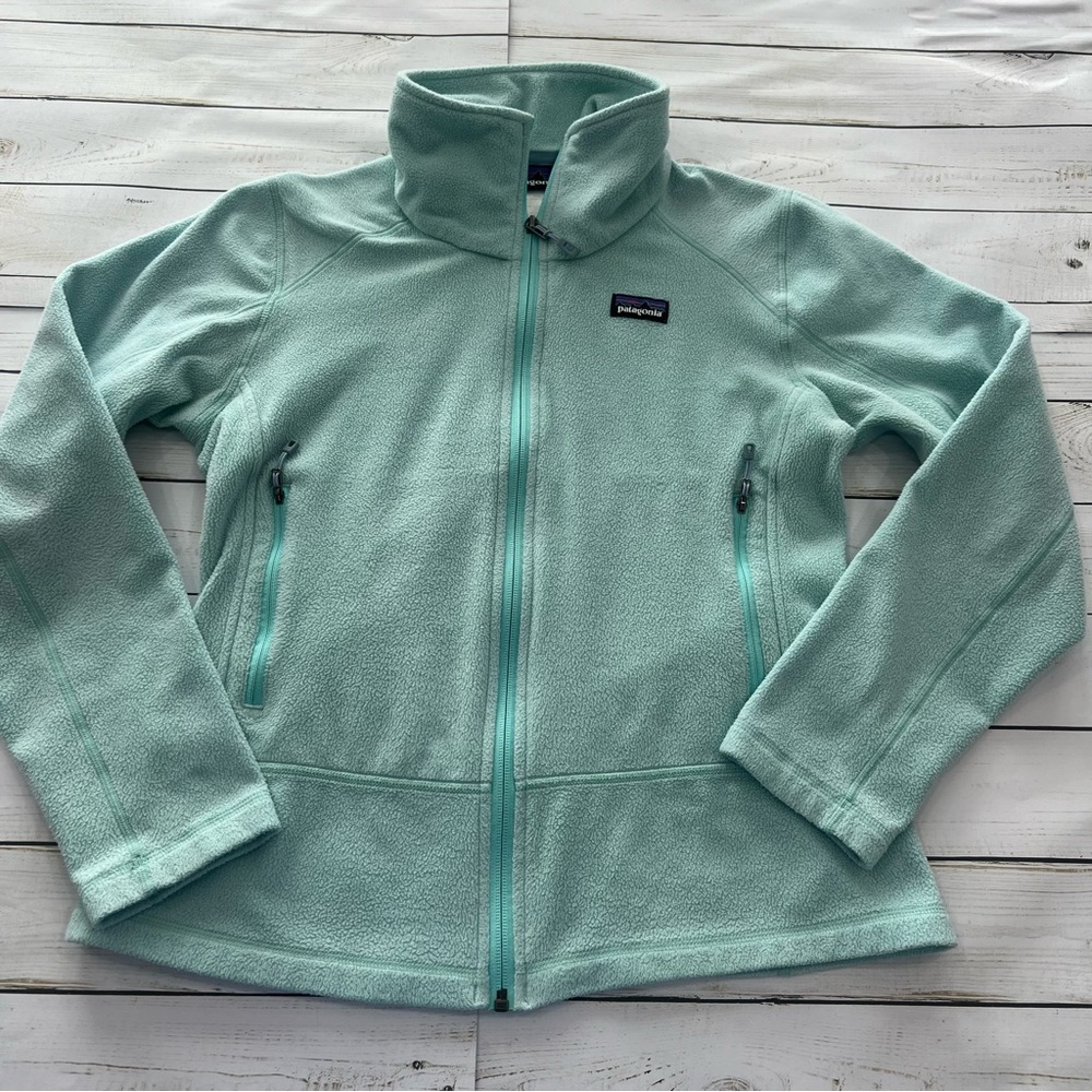 Patagonia Women’s Emmilen lightweight Fleece Jacket Sz S Mint Green